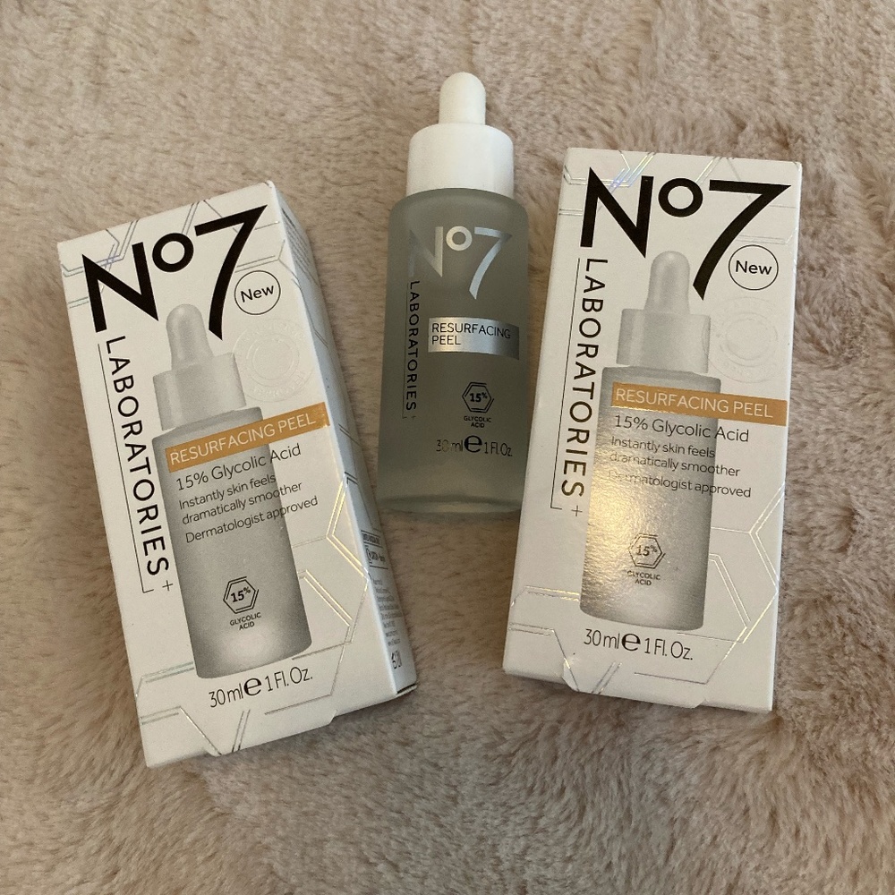 No7 Laboratories Resurfacing Peel 15% Glycolic Acid (New in Box)